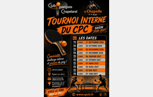 TOURNOI INTERNE DU CPC 9EME TOUR