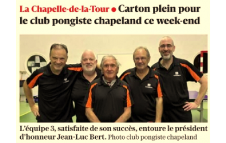 Le CPC dans Le Dauphiné Libéré